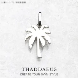 Pendant Coconut Palm Tree Fine Jewelry Europe Style 925 Sterling Silver Accessories Gift For Women Men