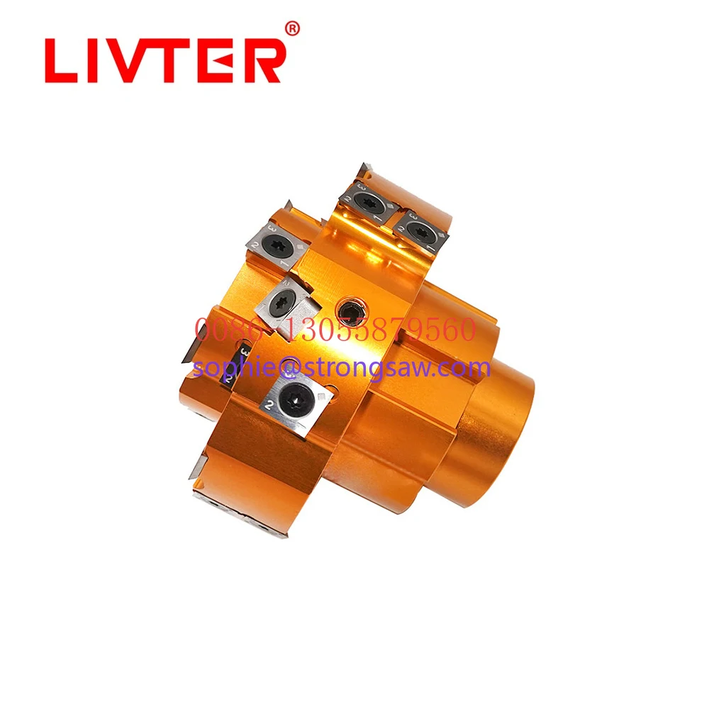 Livter Replaceable Spiral Cutter Head Tenoner Head Spiral Helix Cutter Shaft For Tenoning Machine