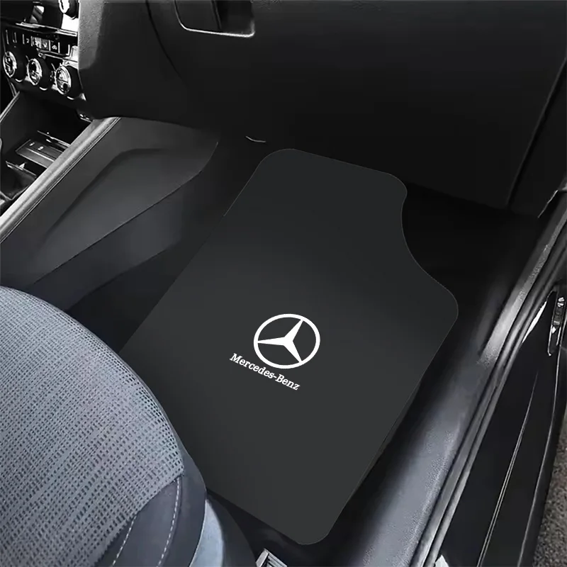 Alfombrillas para Auto, Delanteras y Traseras, con Base de Goma, para Mercedes Benz Clase A, B, C, E, S, V, GLB, GLC, GLE, SLK, SLC