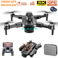 GPS Brushless Smart Return Follow Me WIFI FPV RC Drone 5G 25Min 8K Dual Camera 360° Obstacle Avoidance Radio Control Quadcopter