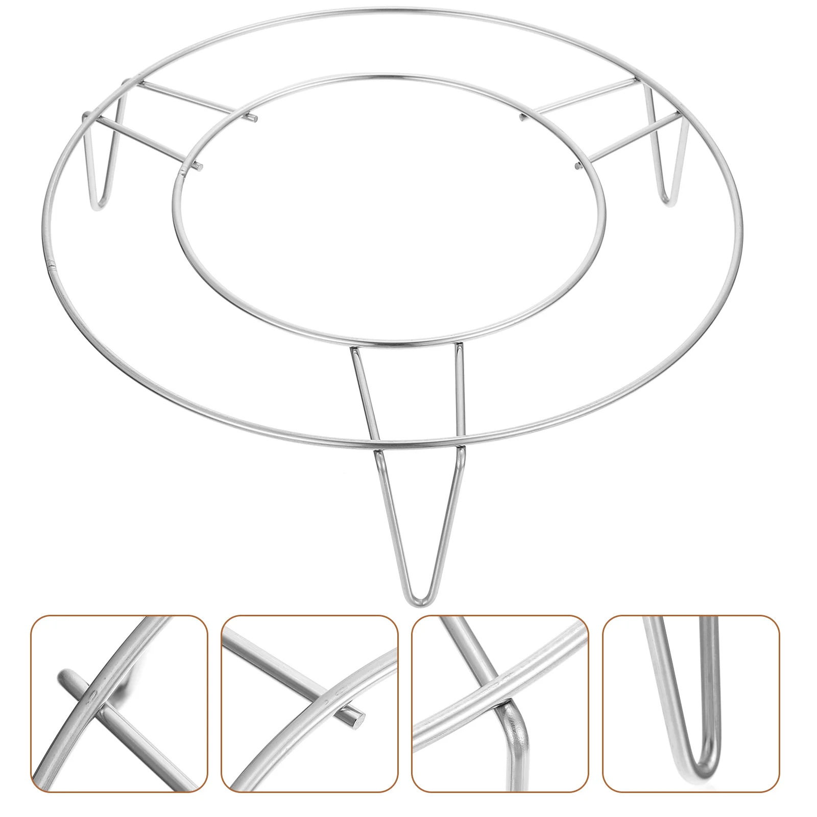 

Stainless Steel Steaming Household Multi-Function Food Steam Kitchen Steamer Rack Heat Insulated Cookie Cake Cooling Rack