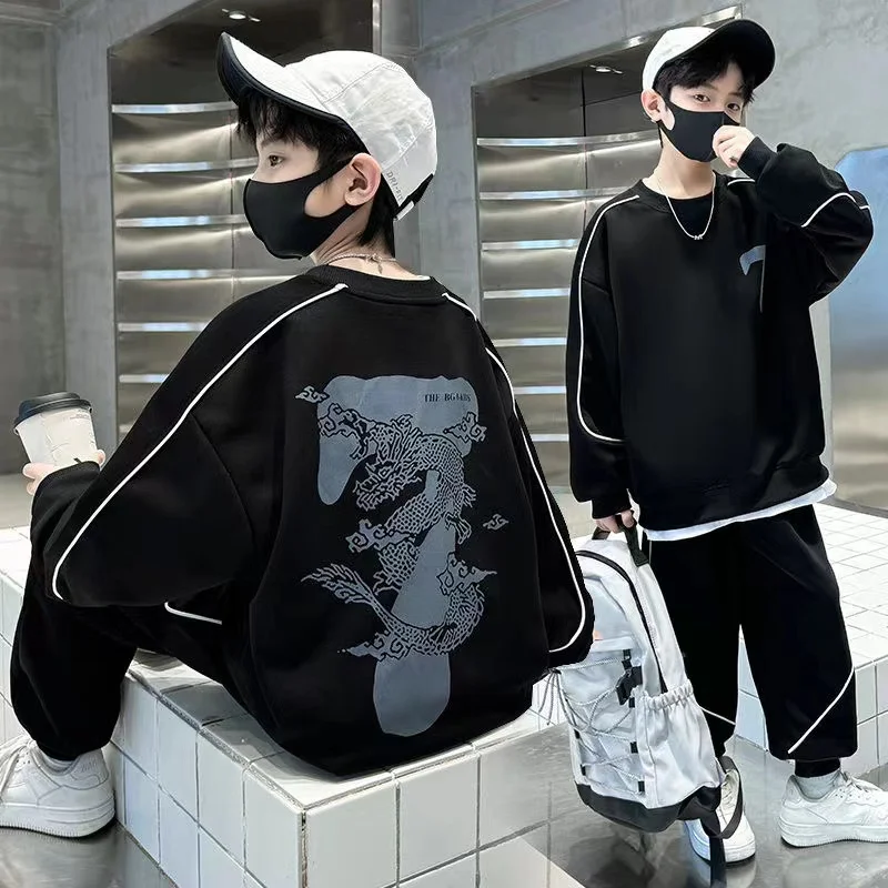 Boys Tracksuit Sweatshirt+Sweatpants 2 Pcs Sets High Quality Top Or Pants Casual Clothing sets Kids Outfits