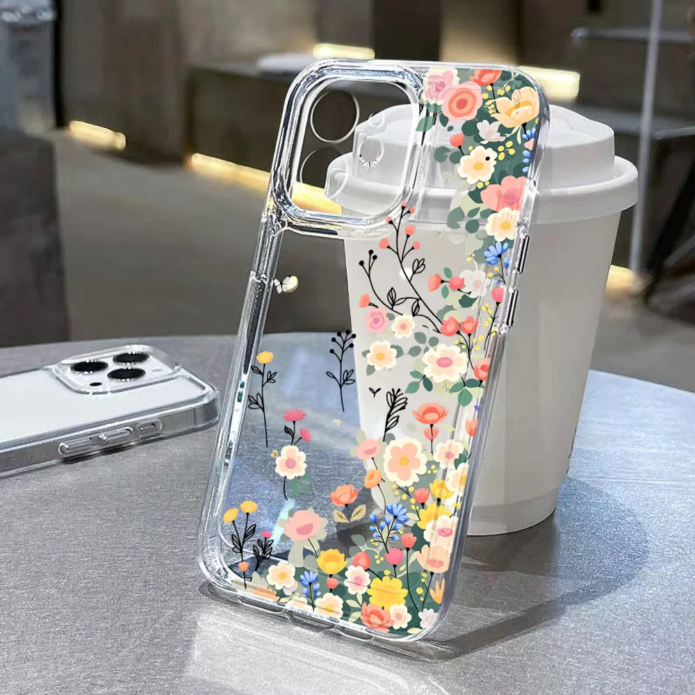 Case For Samsung A57 5G Case Samsung A56 5G A55 A 57 A17 A37 A54 A53 A52S A36 A35 A26 A25 A34 A33 A16 A15 A07 Flowers Case Cover