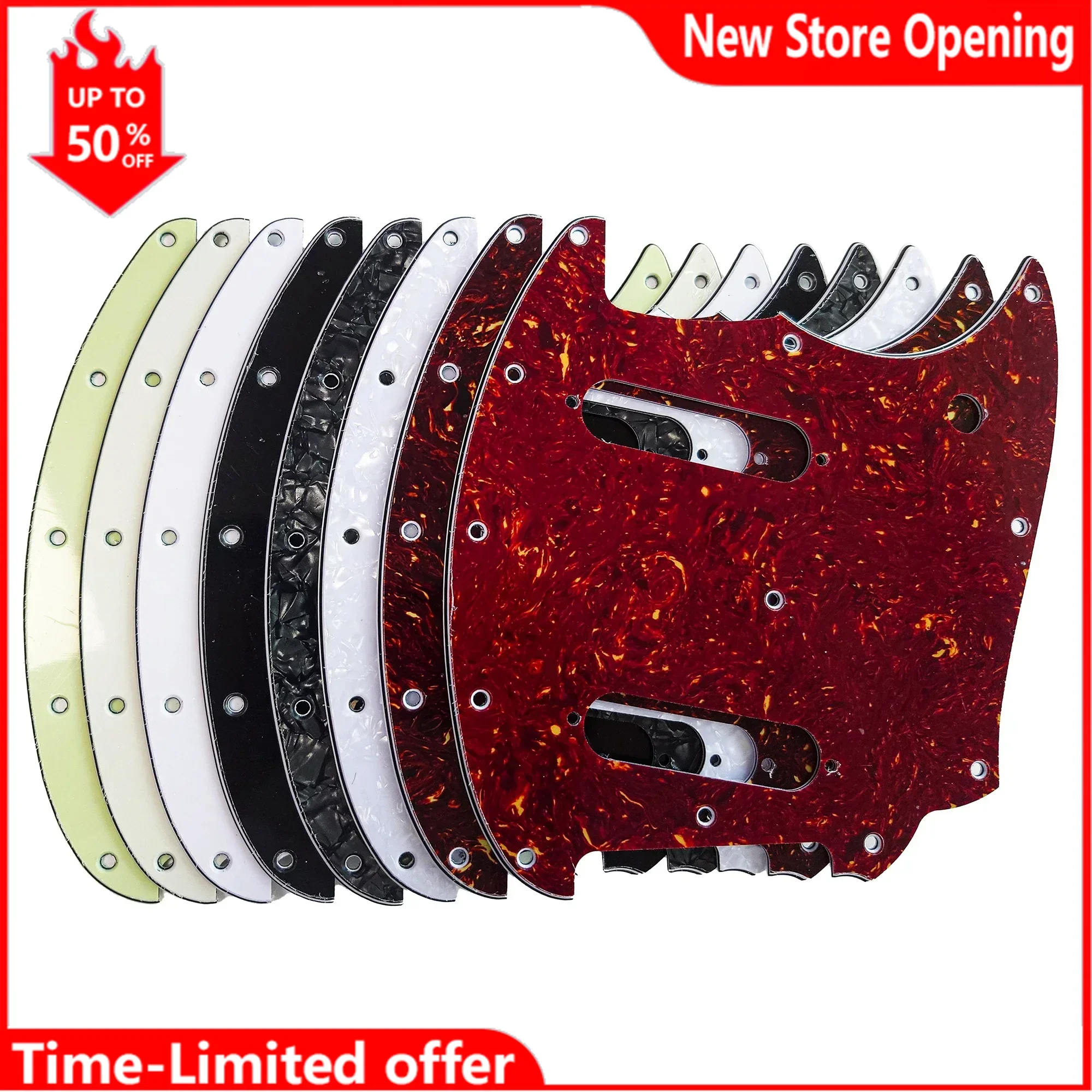 Guitar Pickguard For US Mustang Classic Series Style Guitar Pickguard, SS Single Coil Scratch Plate, Guitar Replacement Parts