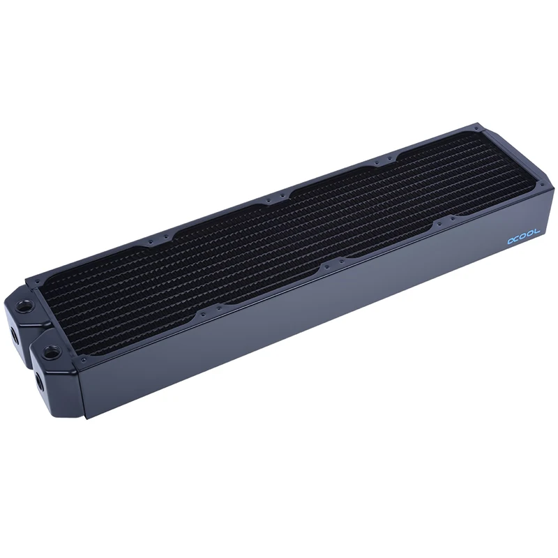 Alphacool NexXxoS UT60 전체 구리 480mm 두꺼운 라디에이터, 컴퓨터 수냉 루프 빌드 열교환기, 520x124x60mm, G1/4 인치