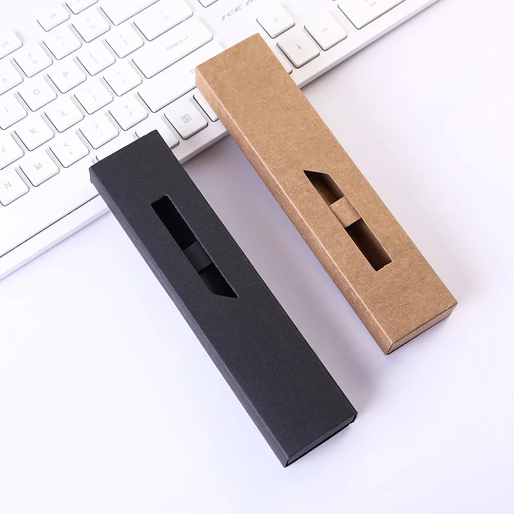 

20 Pcs Paper Pen Box Storage Pencil Cases Container Gift Cute Holder Boxes Containers