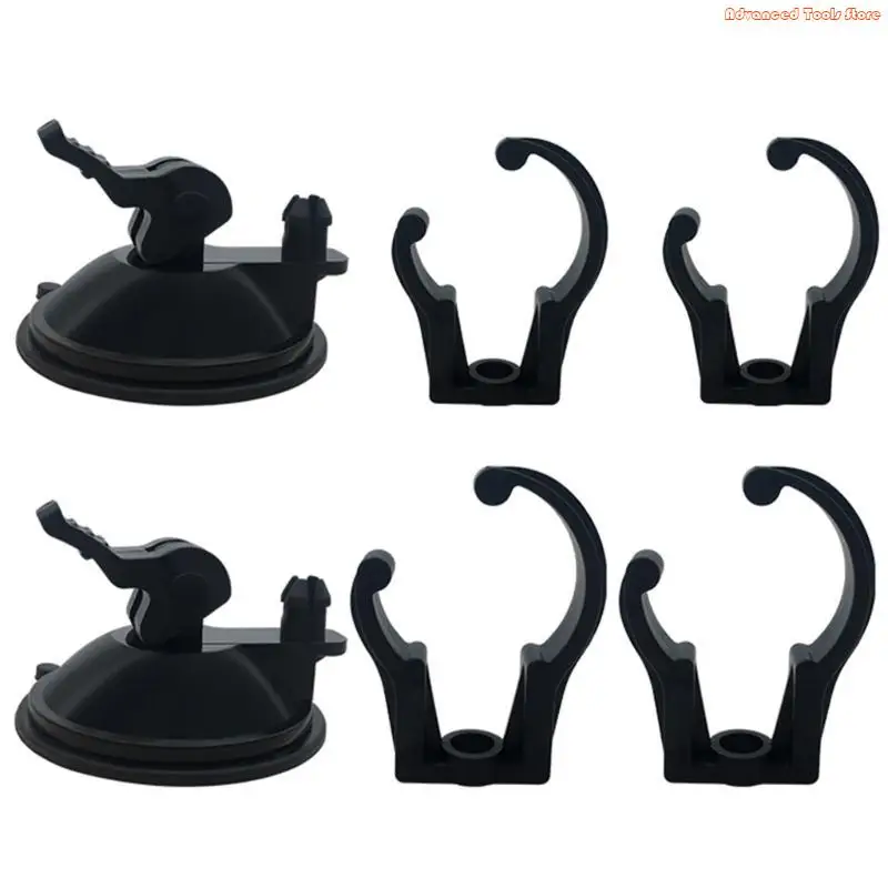 1set Aquarium Suction Cups Fish LED Light Open Clip Fixing Clamps Holder W91B