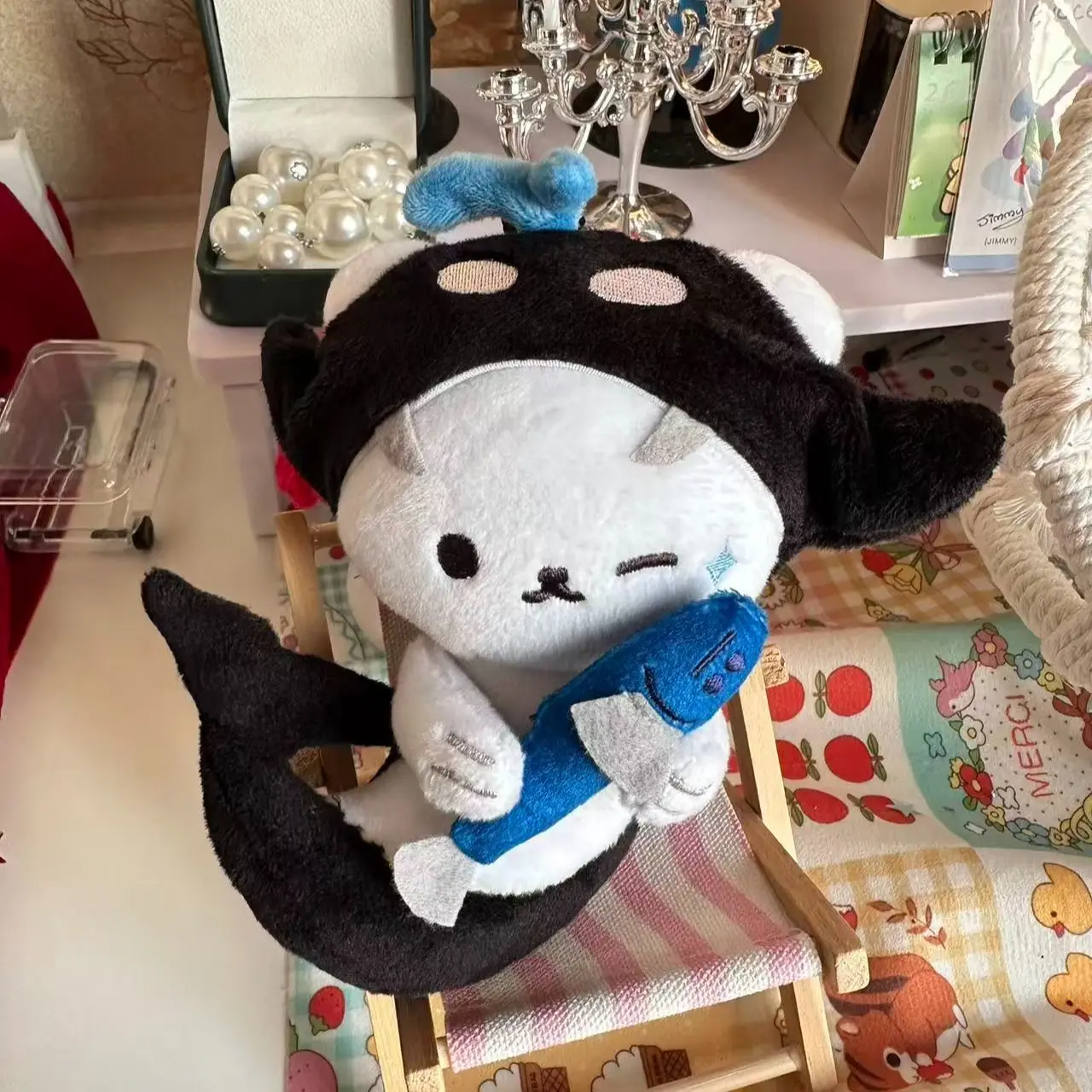 

Набор плюшевых аксессуаров Tpop Thailand 10 см Sansan Polcasan Taynew CherryMagicTH из хлопка с принтом