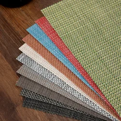 2/4/6PCS Table Placemat Durable PVC Dining Kitchen Table Pads Heat Insulation Mats for Party Hotel Wedding Home Accessories