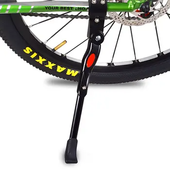 Béquille de vélo de route/VTT en aluminium, compatible avec les vélos 24/26/27,5/29/700C, réglable, support latéral et arrière pour VTT. 10 best sales Béquille - №8