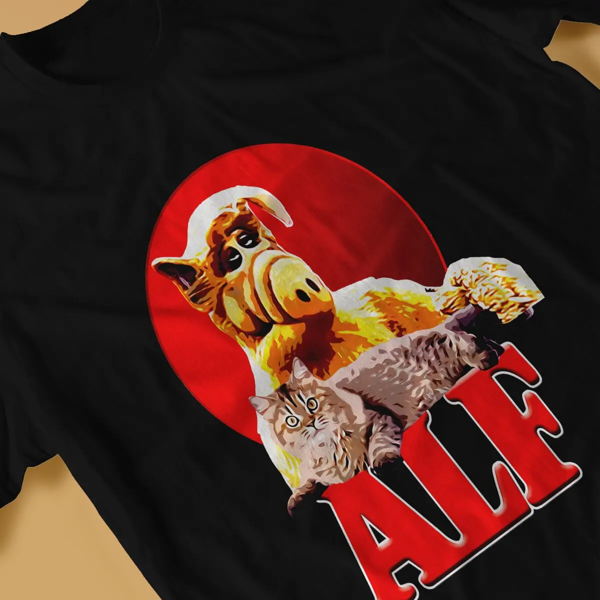 ALF Alf TV Series T Shirt Harajuku Fashion Men\'s Tshirt Polyester  Men Clothing