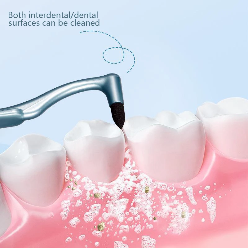 1ชิ้นแปรง interdental แปรงสีฟันคราบฟองน้ำลบคราบหินปูน/ชา/ควันเครื่องมือดูแลช่องปากคราบฟัน