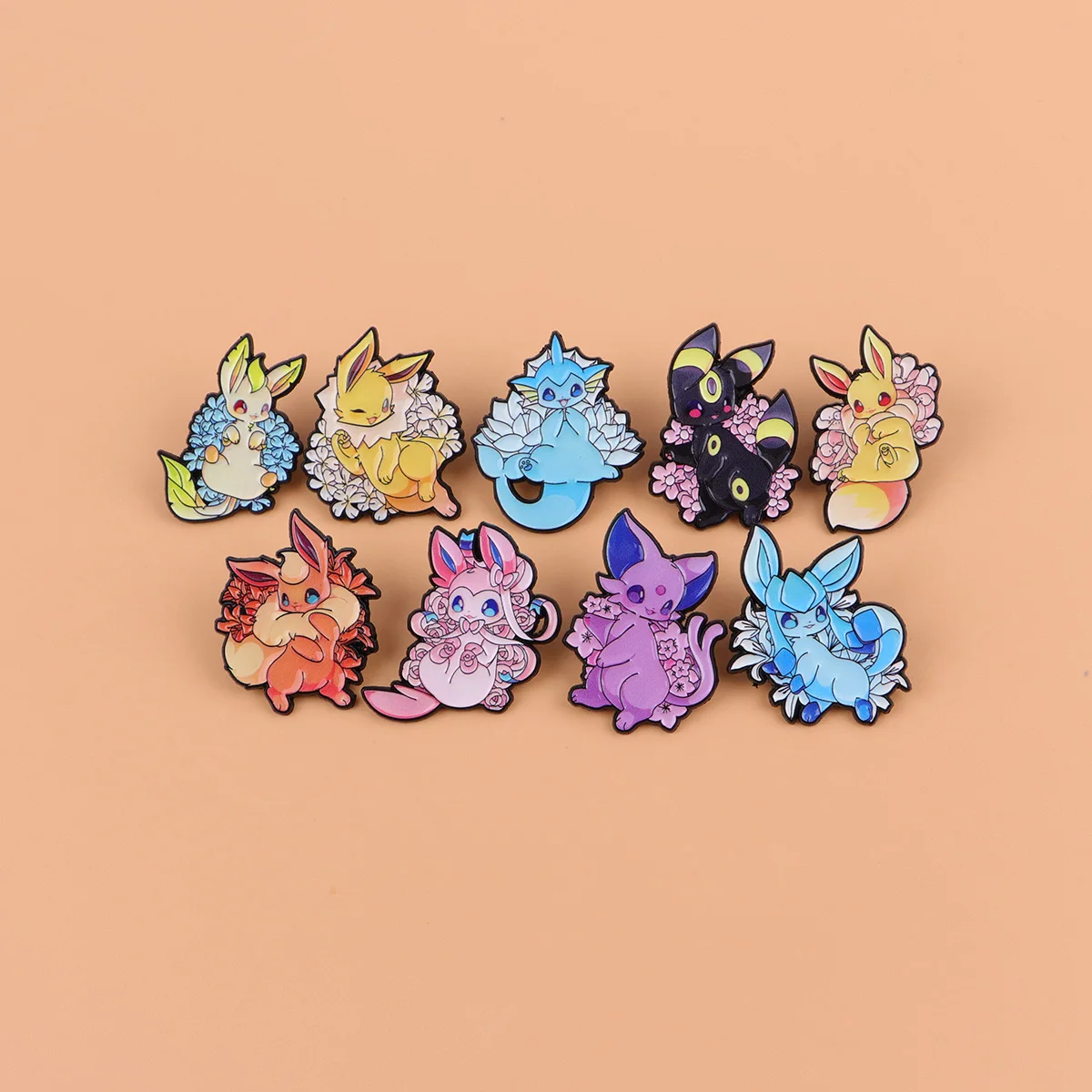 เข็มกลัดเคลือบลายการ์ตูนอนิเมะน่ารัก 2-5 ชิ้น ป้ายติดกระเป๋าเป้ ปกเสื้อ ของตกแต่ง เครื่องประดับ ของขวัญสำหรับเพื่อน