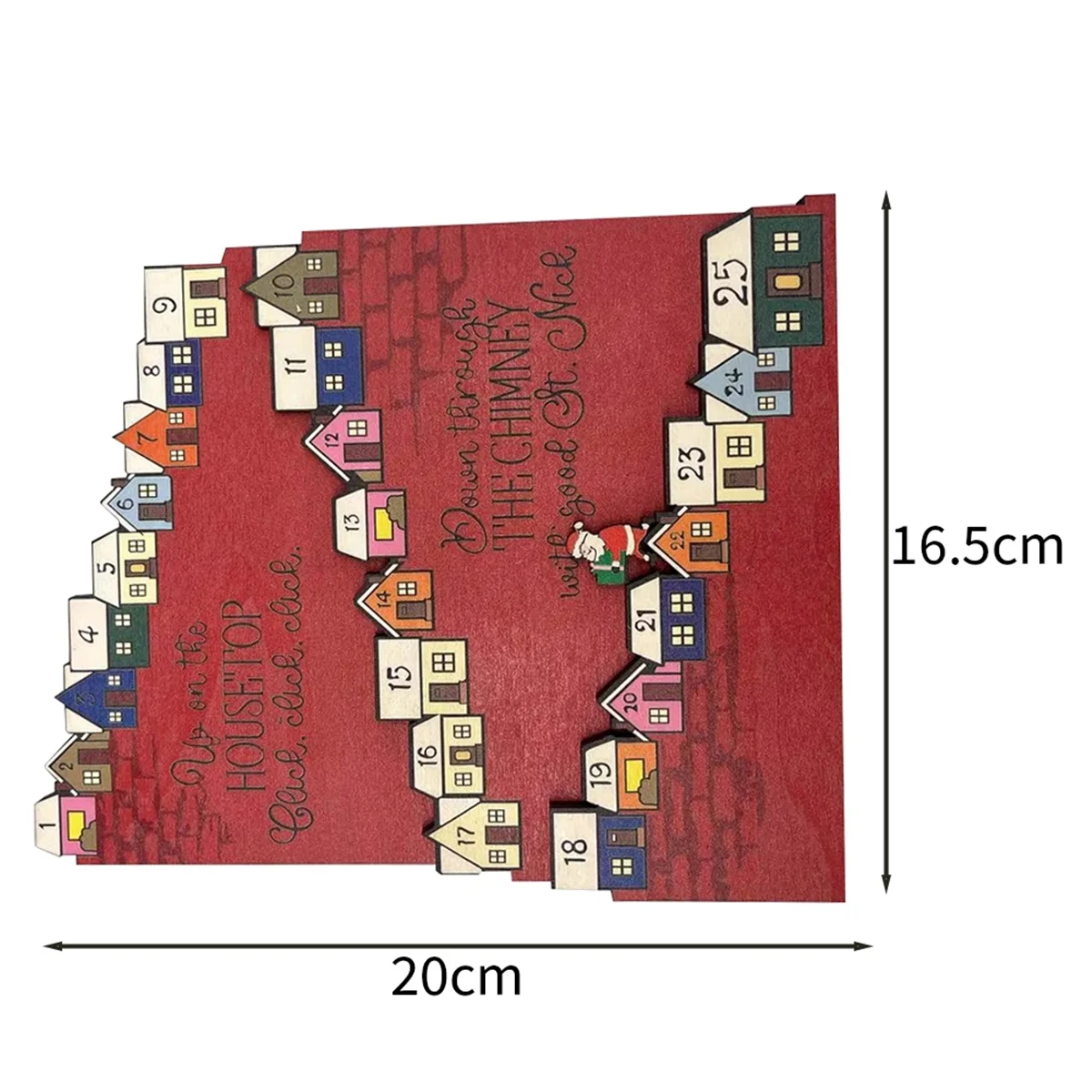 カウントダウン付き木製カレンダー、クリスマスギフト、到着