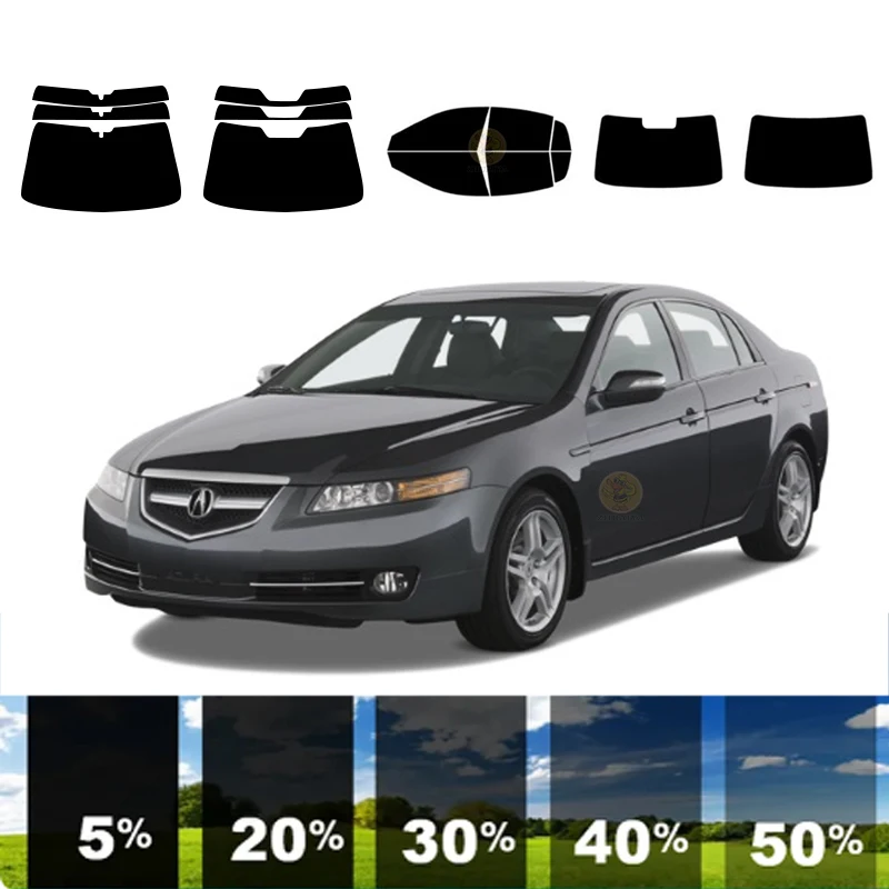 

precut Removable Window Tint Film For Car 100% UVR 5%-70%VLT Heat Insulation Carbon ﻿For ACURA TL 4 DR SEDAN 2004-2008