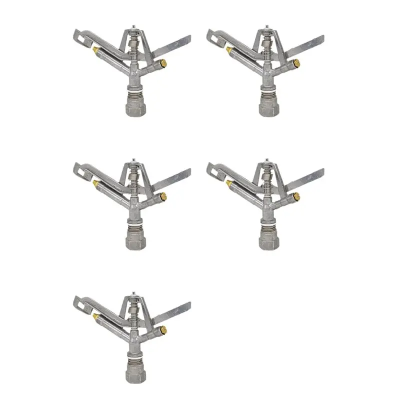 

ABUH-5X Female Thread Rotating Rocker Irrigation Sprinkler Metal Nozzle Agriculture Farmland Lawn Irrigation Sprayer