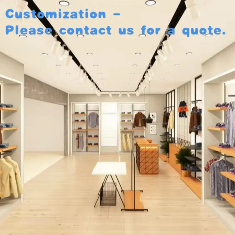

custom.Factory-designed Black Metal Shelving and Clothing Display Stands with showcase Counters Retail Use