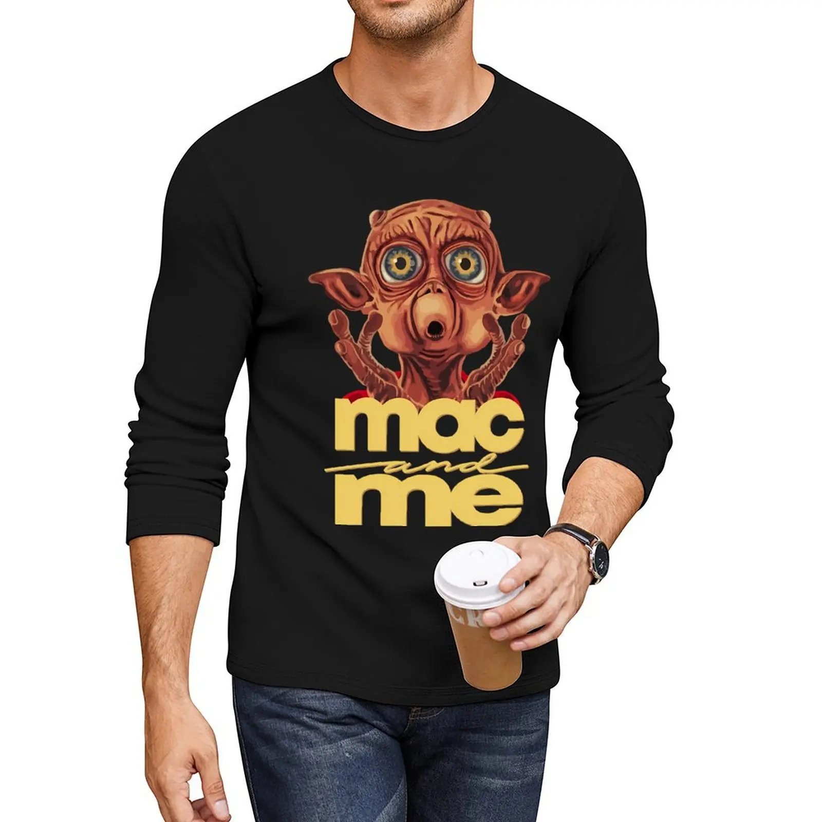 

Mac and Me Long T-Shirt kawaii clothes T-shirt for a boy t shirts for men graphic