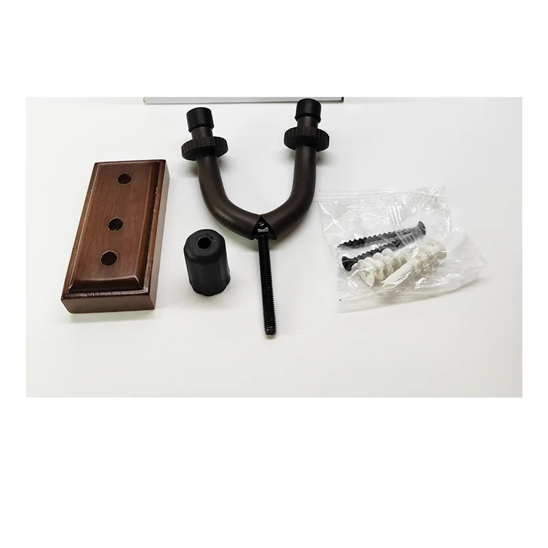 

XSXS-Guitar Holder Wall Mount-Wood Stand Hanger Display With Screws-Easy Mounting-Fits Acoustic, Electric, Bass Guitars