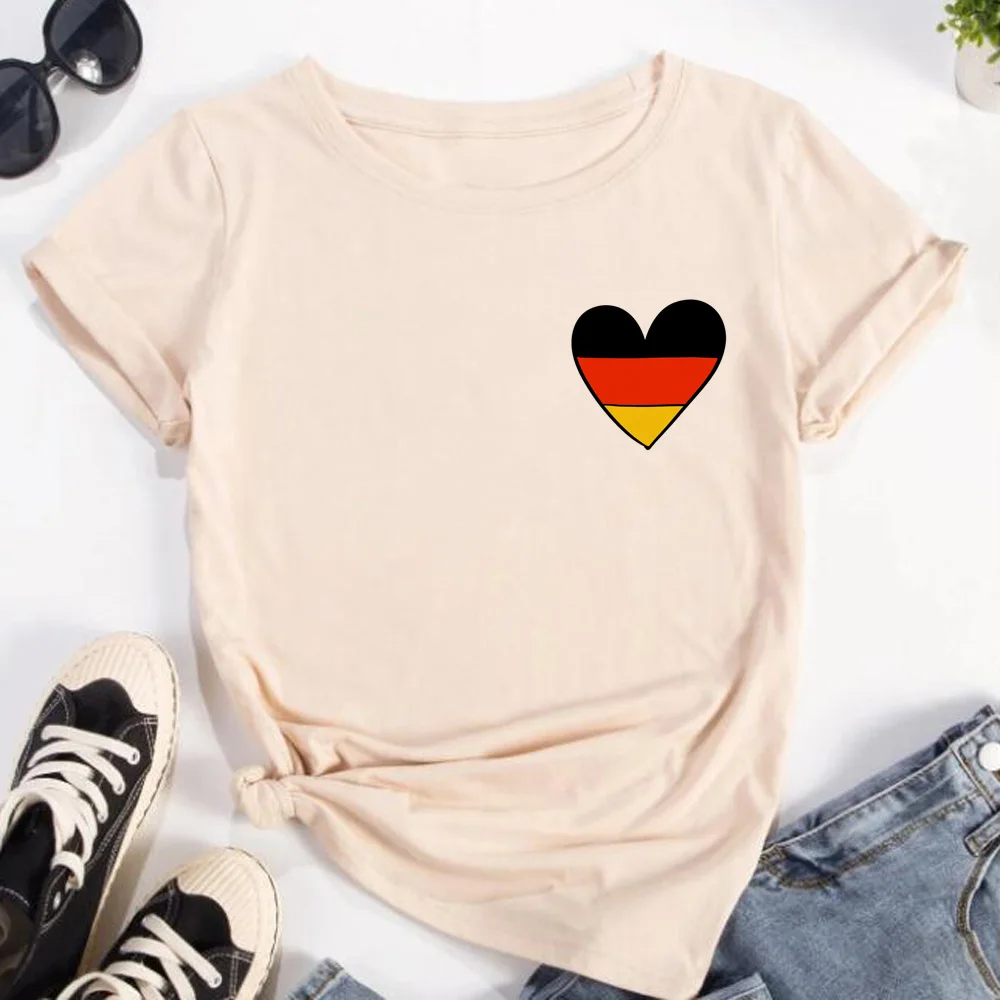 Germany tshirt women Japanese designer funny tshirt female streetwear Japanese clothes