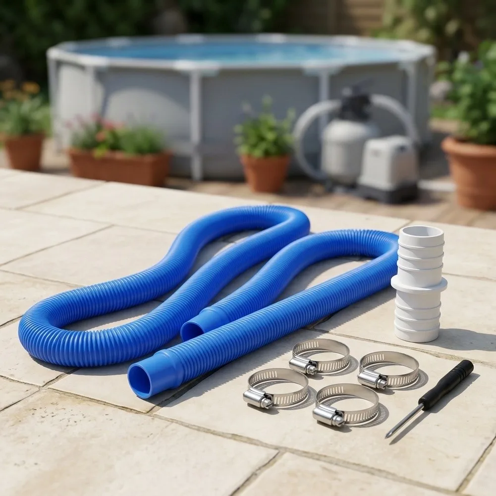 Replacement Pool Hose Kit Telescopic Pool Hose 32mm Pool Hose Adjustable Length Design Easy Installation Setup