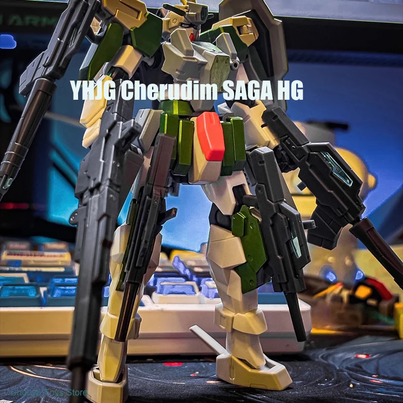 

YHJG Cherudim SAGA HG 1/144 Assembly Model Kit Seven Gun GN-006/SA Action Figure Plastic Model Toy Gift for Collectors