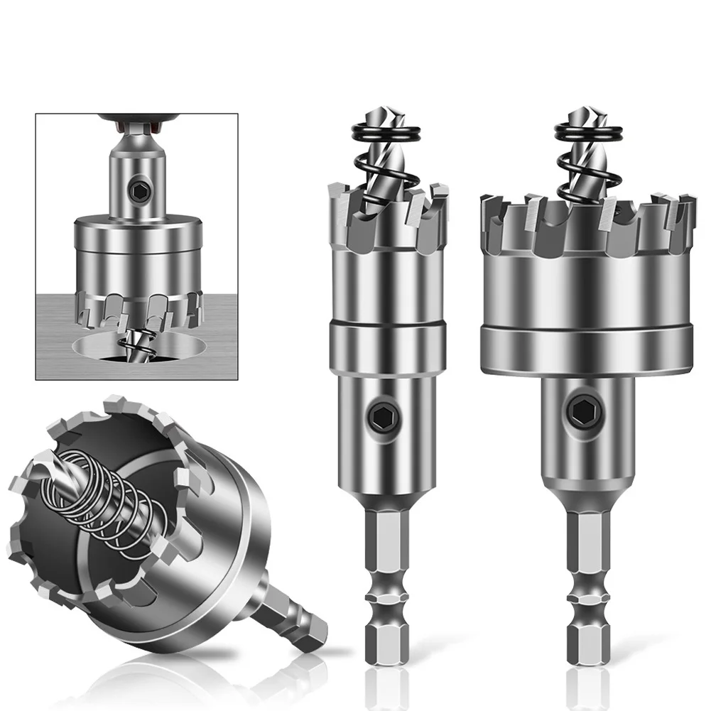 

Carbide Tip Drill Bit Hole Saw 12-35mm Drill Bit Set Hole Saw Cutter For Stainless Steel Iron Sheet Metal Alloy Drilling Concret