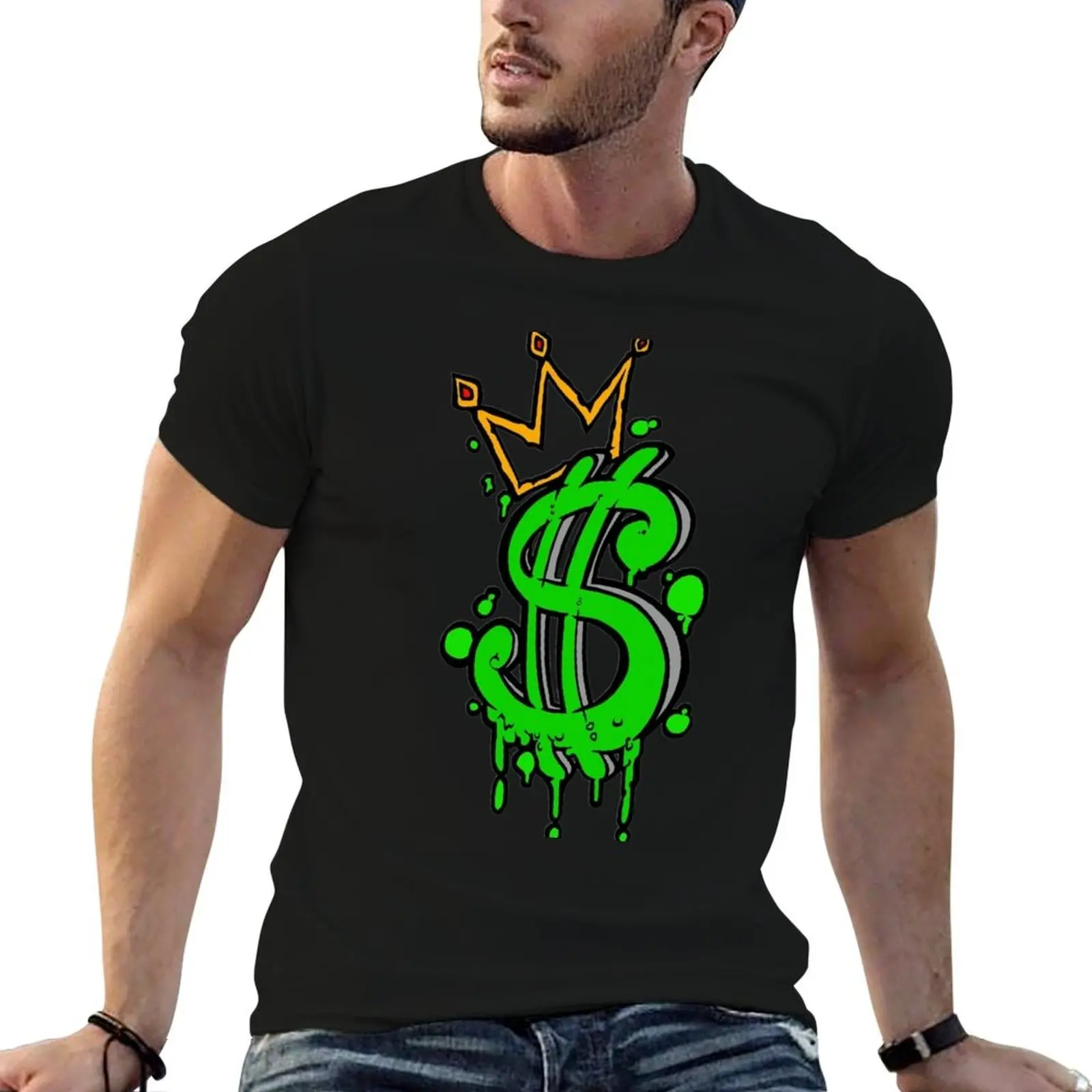 Cash Rules Everything Around Me T-Shirt man clothes plus size clothes oversized graphic tee vintage t shirt men