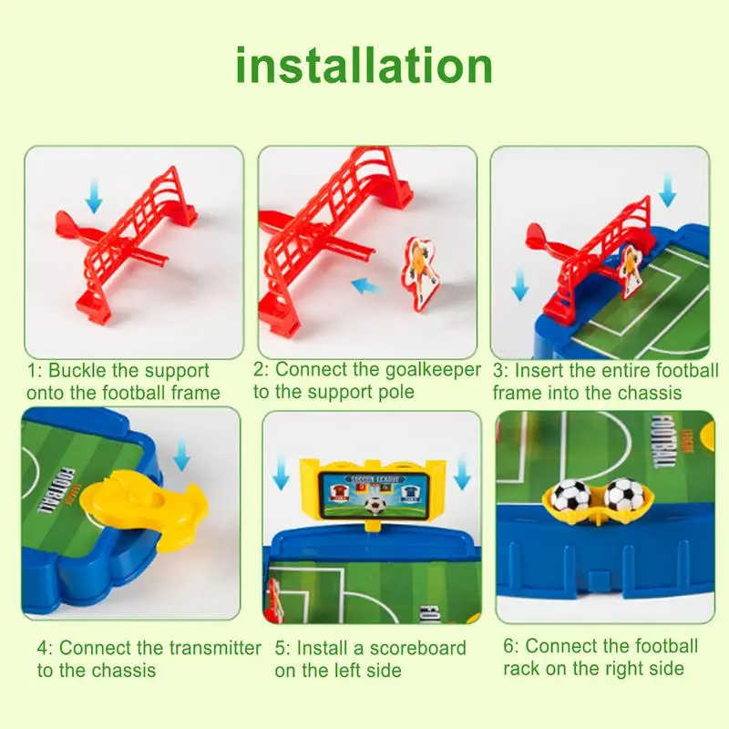 Mini Soccer Game Foosball Desktop Sports Board Game Desktop Game Family Game Competitive Sports Games Enhances Hand-Eye