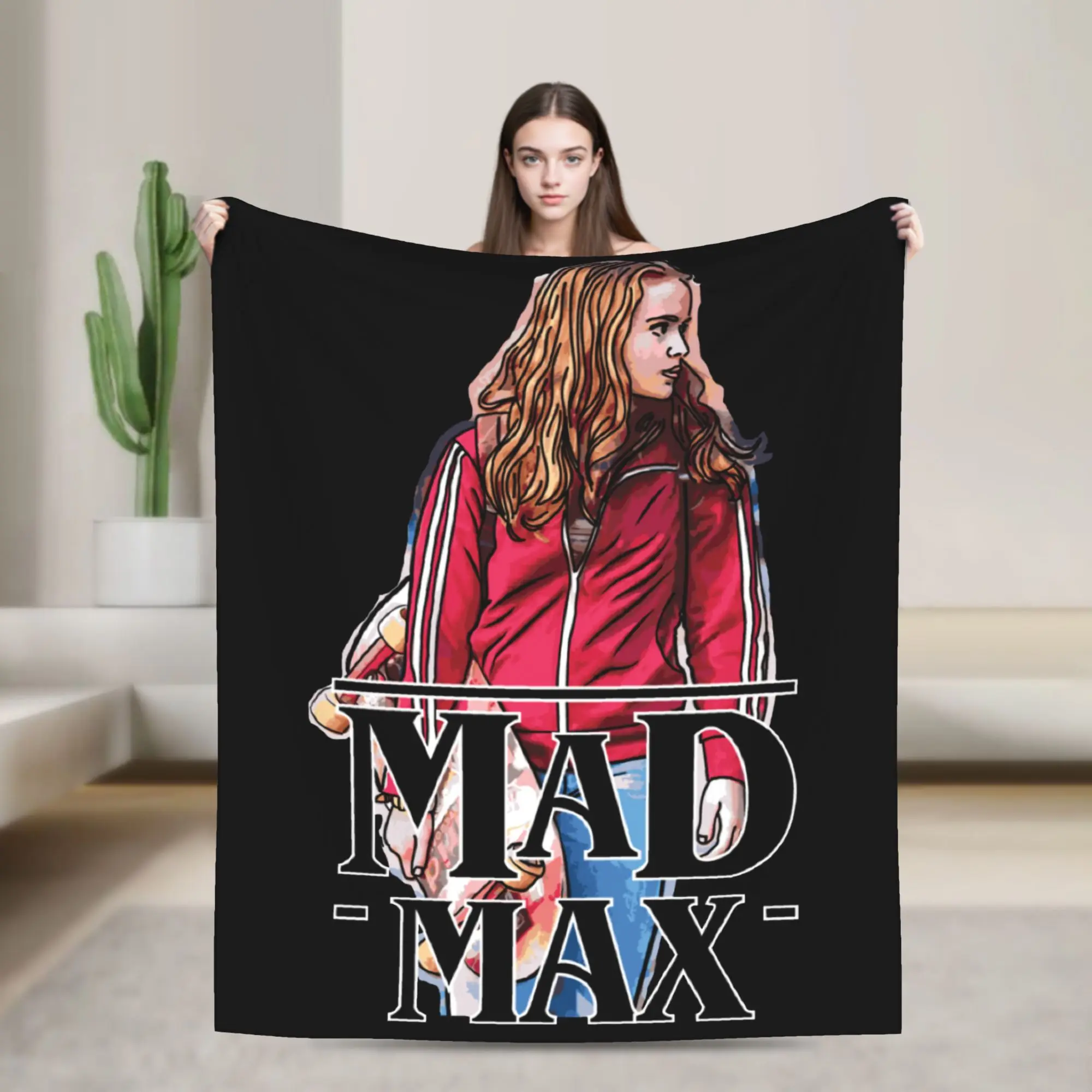 Mad Max Blankets Flannel Autumn/Winter Things Multi-function Super Warm Throw Blankets for Bed Bedroom Plush Thin Quilt