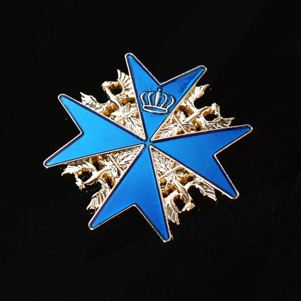 Electroplated Gold Crown Beauty Head Dotted Paint Medal Breast Brooch Drip Pinsg Oil Brooch Wholesale of New Popular Metal