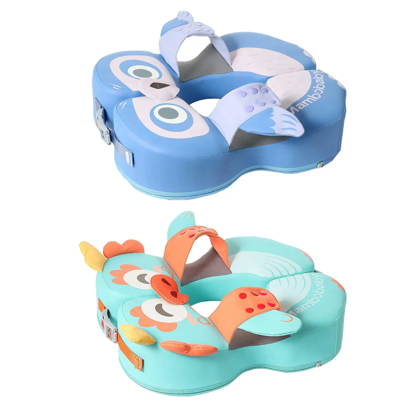 Soft Solid Waist Swim Ring Toy Swim Trainer Cartoon Non Inflatable Baby Pool Float for Infant Boys Girls Baby Toddlers Children