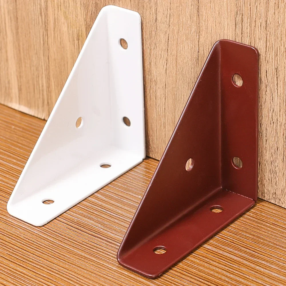 Angle Corner Brackets Steel Fixed Joint Board Plate Support Frame Right Triangular Angle Bracket Protector Stand Shelves