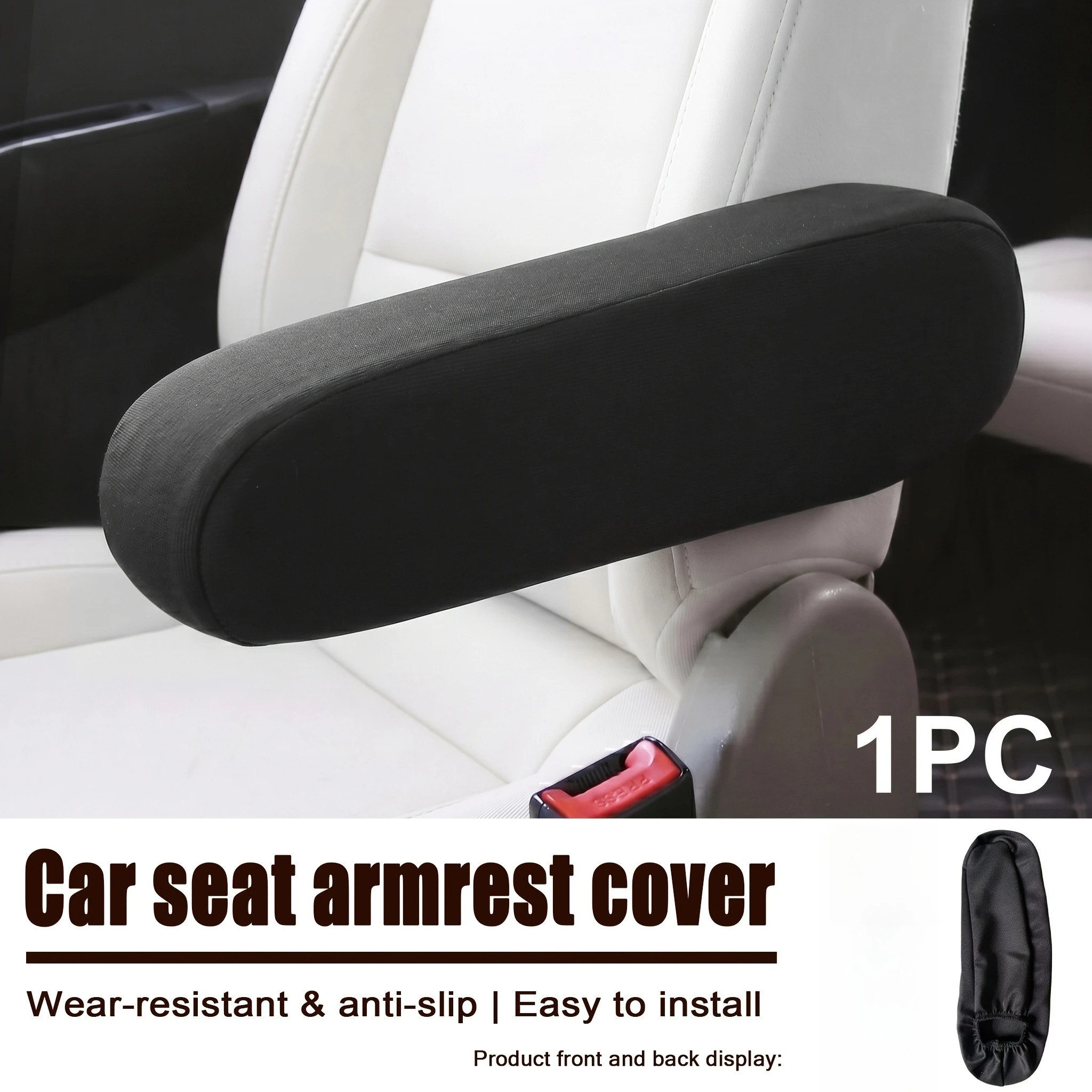 1/2Pcs Elastic Universal Car Armrest Cover, Stretch‑Fit Wear‑Resistant Interior Protector for SUV, Sedan, Pickup, Van