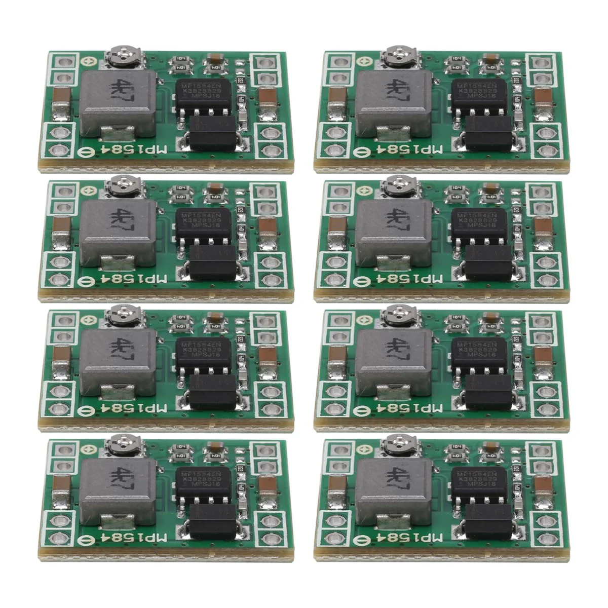 8 Pack Mini MP1584EN DC-DC Buck Converter Adjustable Power Supply Module 24V to 12V 9V 5V 3V