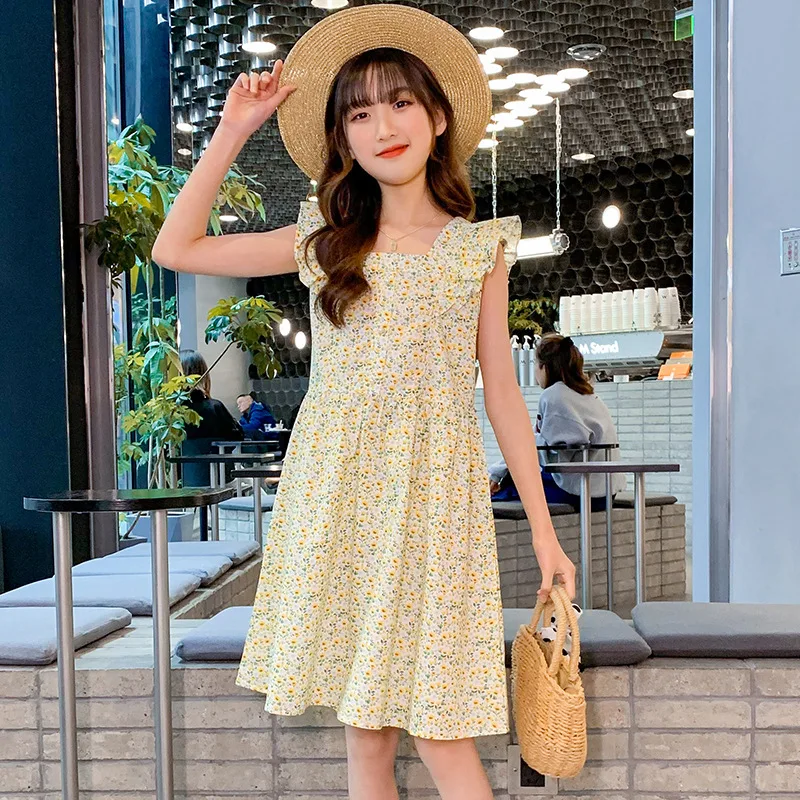 

Korean Children's Clothing 2025 Summer Girl Party Dress Fashion Children Clothes Hot Selling Sleeveless Toddler Children Dress