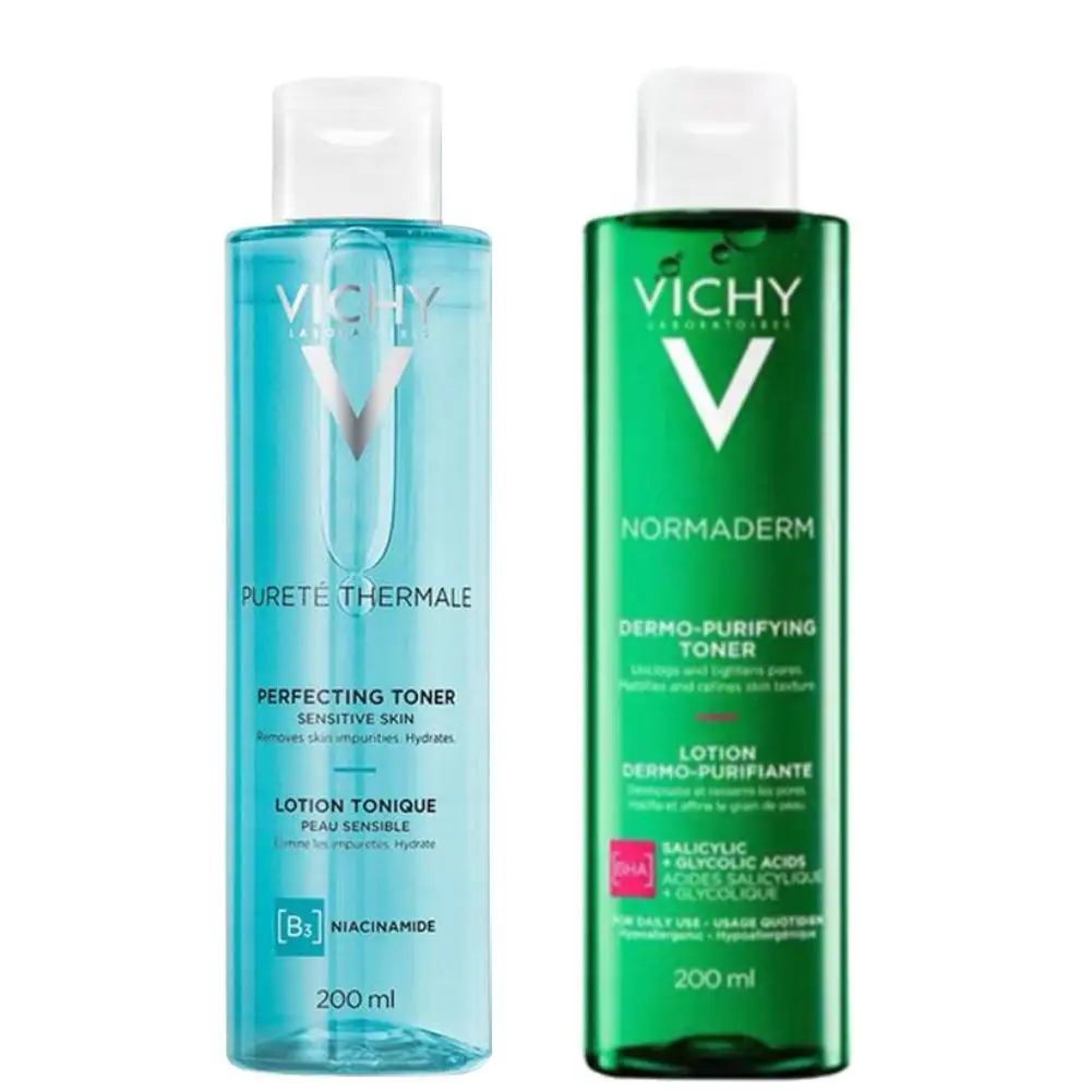 

VICHY 200 мл тоник для лица, глубокое очищение пор, очищающее контрольное масло, увлажняющий, против веснушек, аква-туман, уход за кожей