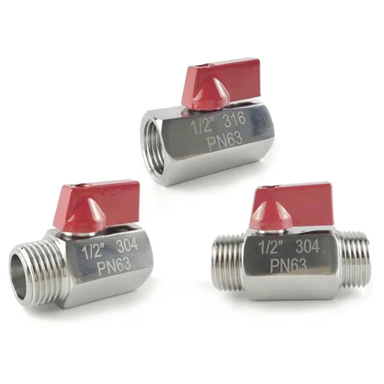 Quick Install Female Thread Stainless Steel Ball Valve Food Grade