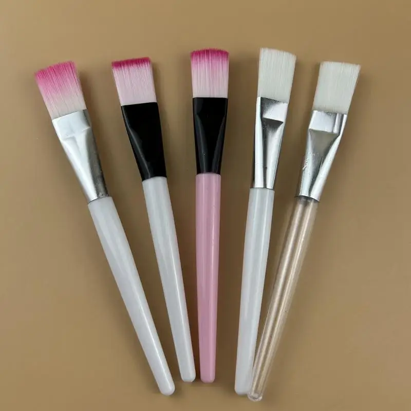 16 Facial Mask Brushes Professional Cosmetics And Skin Care Tools Soft Nylon Bristles Plastic Handles