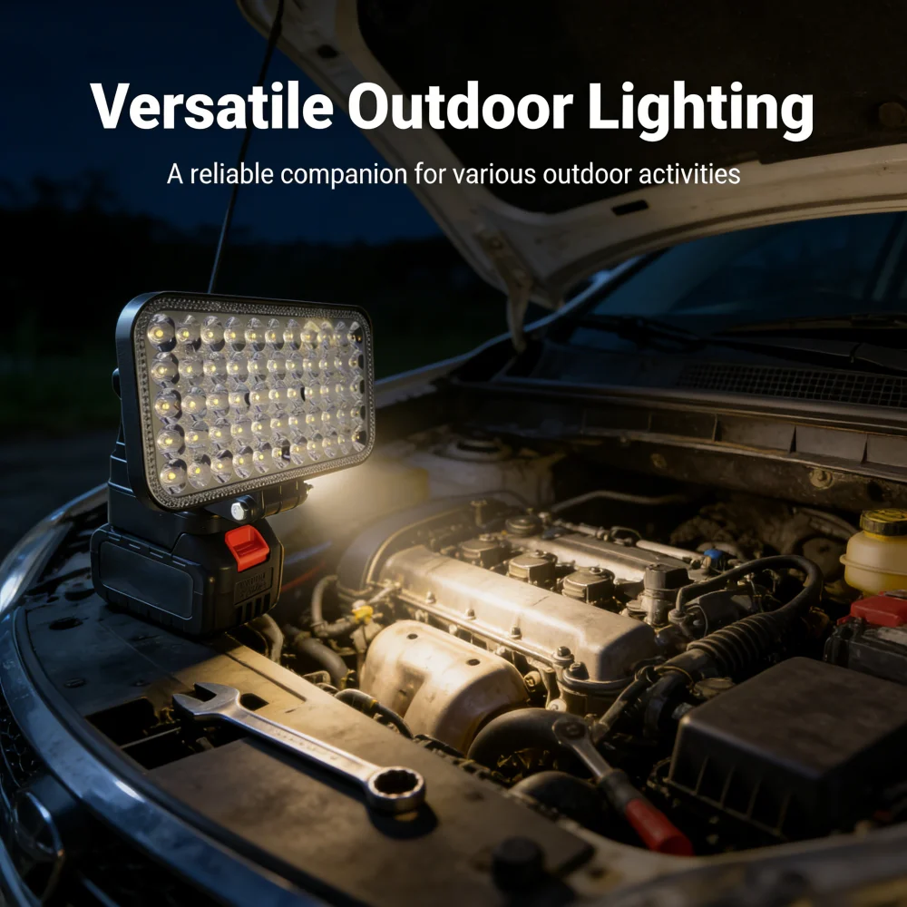 

Power Tool Accessories Lighting LED Work Light for Makita 14.4V 18V Li-ion Battery Outdoor Construction Work Light Floodlamp