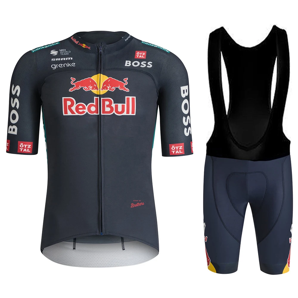Red Bull Bicycle for Men Clothing Jersey Cycling Shoes Man Men's Cycling Set Jacket Mtb Equipment Short Sets Mountain Bike Shirt