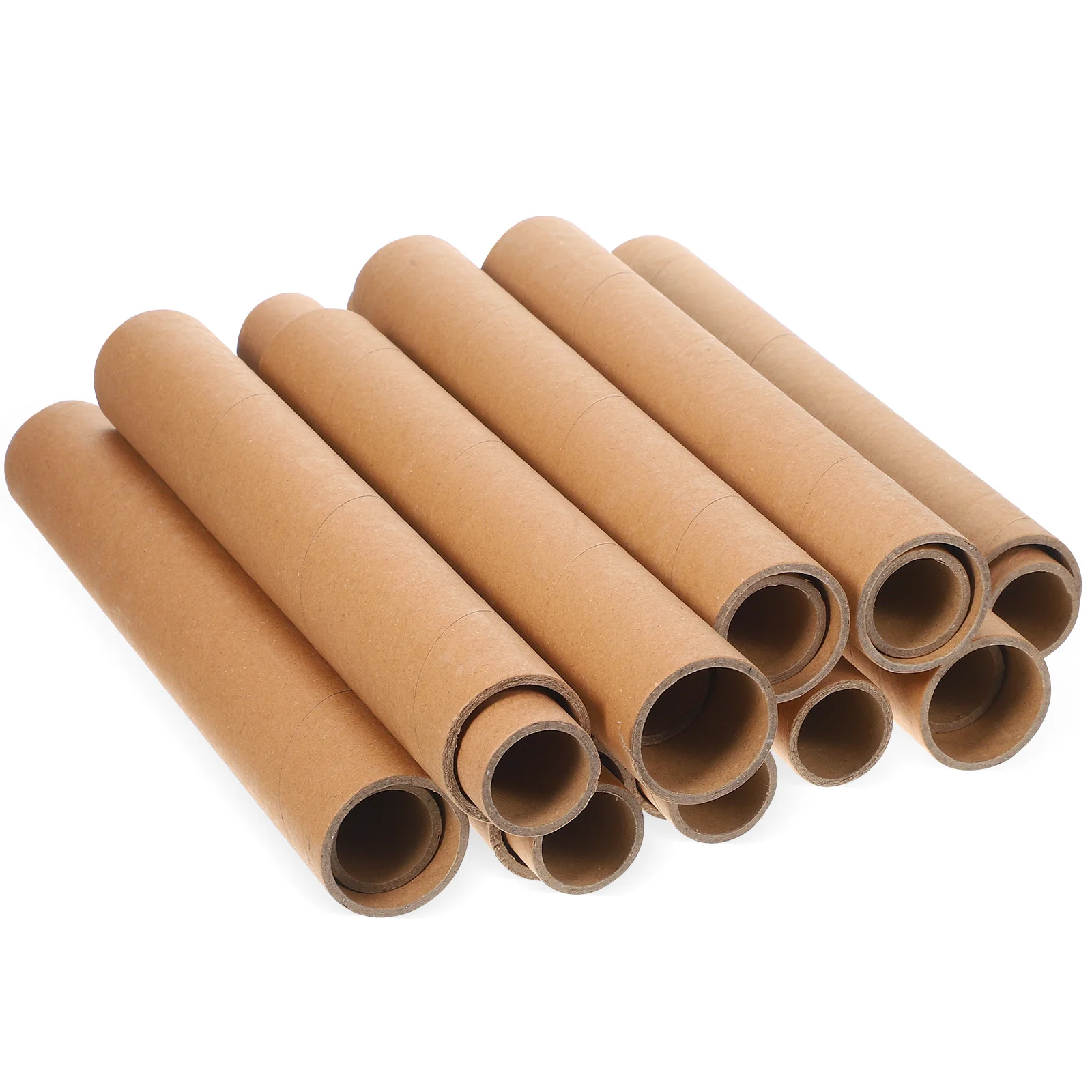 20Pcs Kraft Paper Tubes for Crafts and DIY Projects Round Cardboard Cylinders Packaging Solution for Art Prints Posters Maps