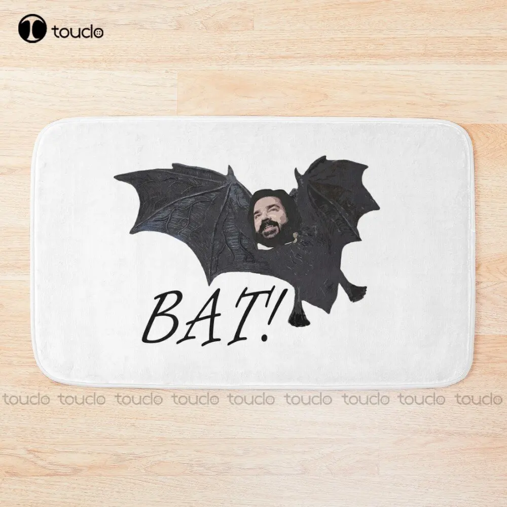 Funny Laszlo - Bat! - Jackie Daytona - What We Do In The Shadows Bath Mat Poster Bathroom Mats