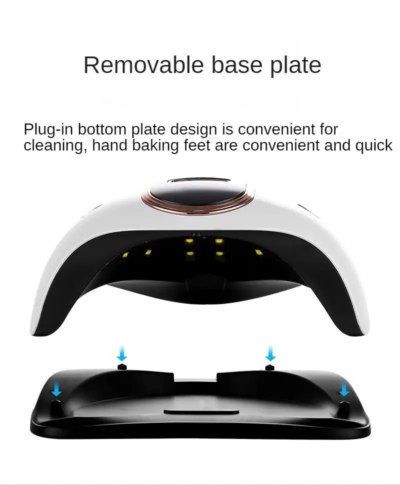 168W Professionele Nageldroger Voor Manicure Krachtige UV Gel Nagellamp LEDS UV Gel Vernis Met LCD Display nagelsalon Apparatuur