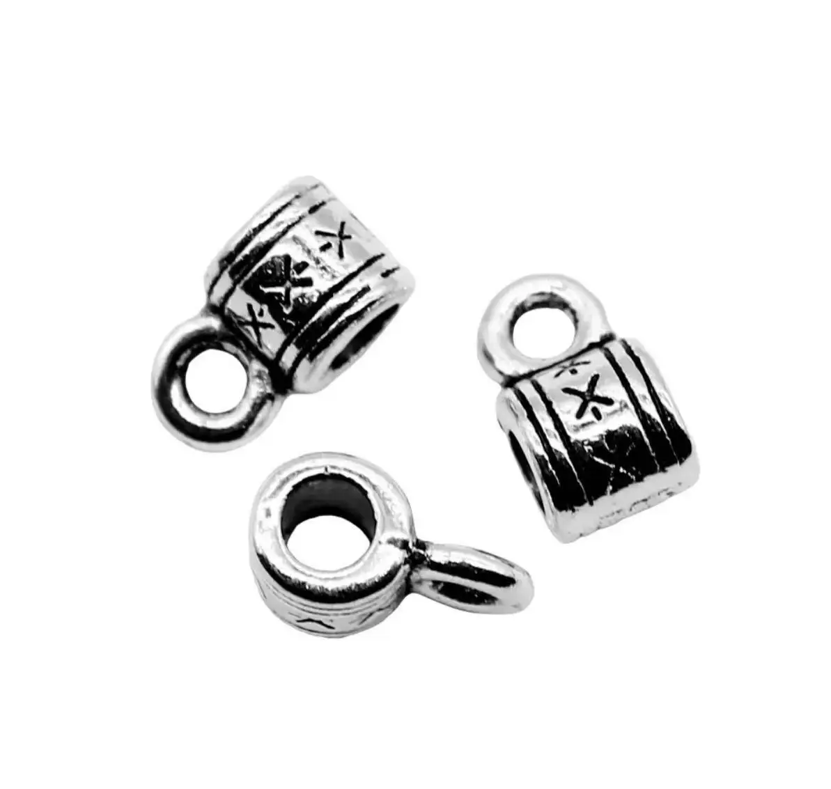 

50pcs 8*5mm Zinc alloy metal bead connector for jewelry findings HW3012