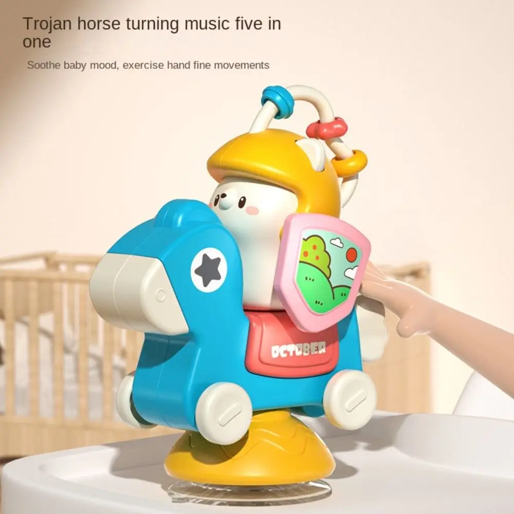 With Suction Cups Carousel Suction Cup Toy Educational Fixed High Chair Carousel Toy Learning Gift Creative Newborn