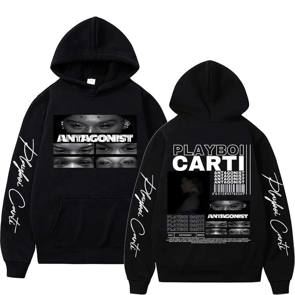 

Best Famous Rapper Playboi Carti Antagonist Album 2024 Tour Concert Opium Hoodie Men Women Hip Hop Vintage Oversized Sweatshirt