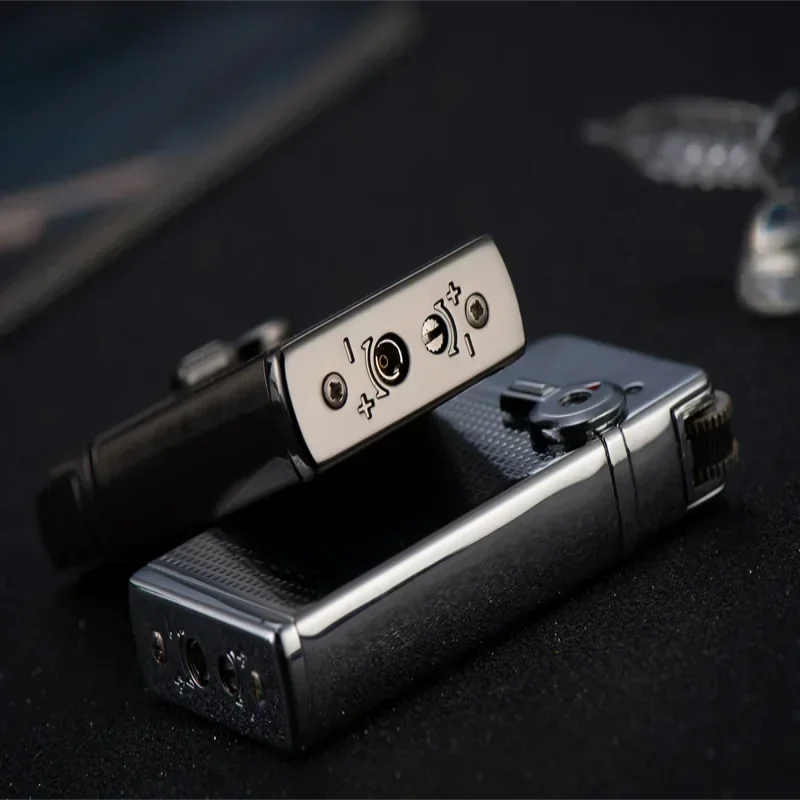 2026 New Jobon Double Flame Deformation Wheel Lighter Metal Cigar Inflatable Windproof Lighter Smoking Men Exquisite Gift view 5
