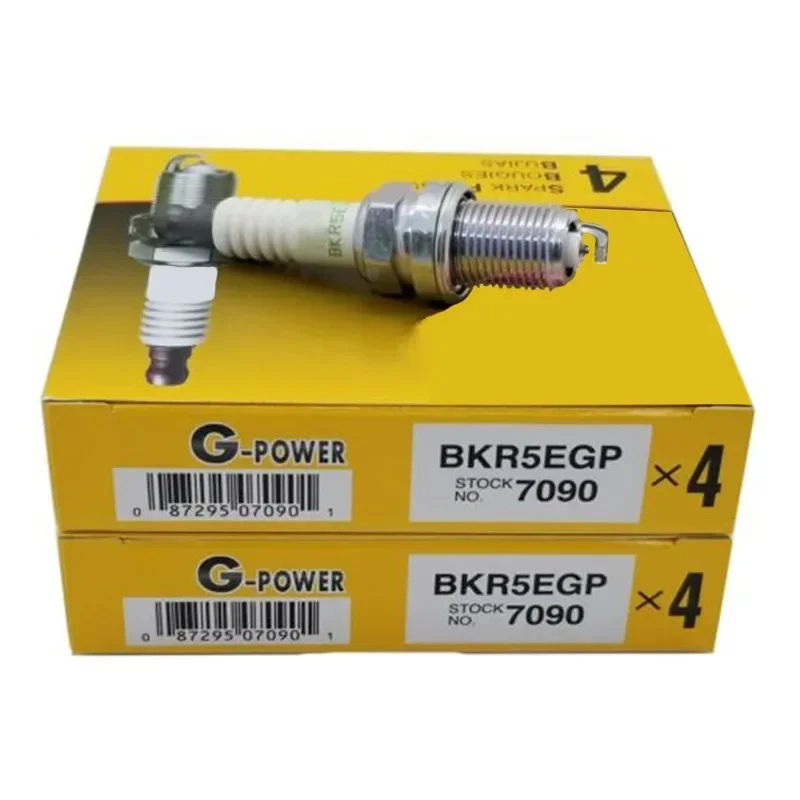 4/6PCS BKR5EGP 7090 Platinum Spark Plug For HYUNDAI KIA TOYOTA MAZDA INFINITI MITSUBISHI ACURA BENTLEY SUZUKI BKR5EGP-7090