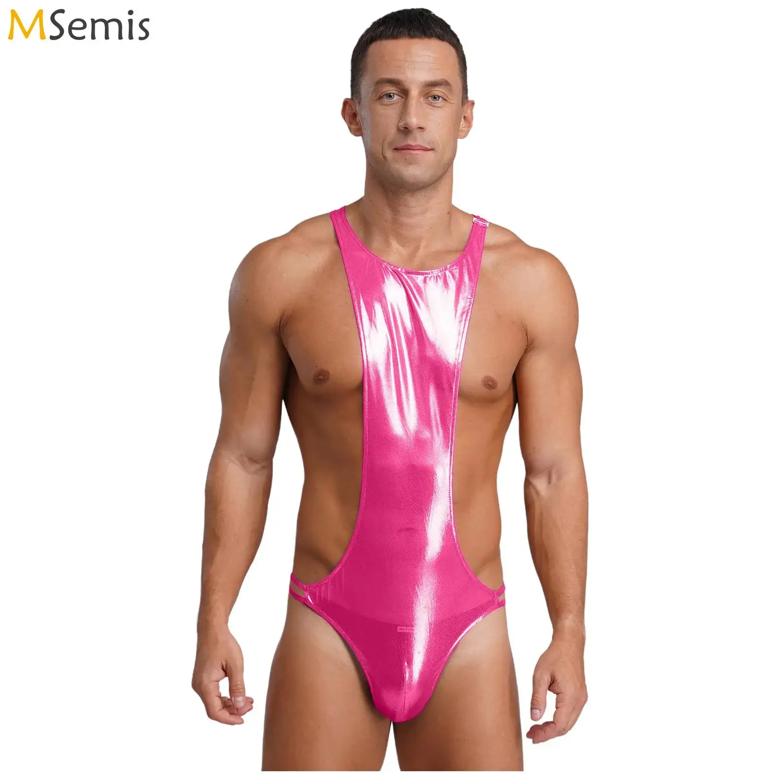 

Купальники, мужское нижнее белье, глянцевое прозрачное сетчатое боди для борьбы, слинг-майки, цельный сексуальный комбинезон-манкини, клубная одежда для рейв-вечеринок